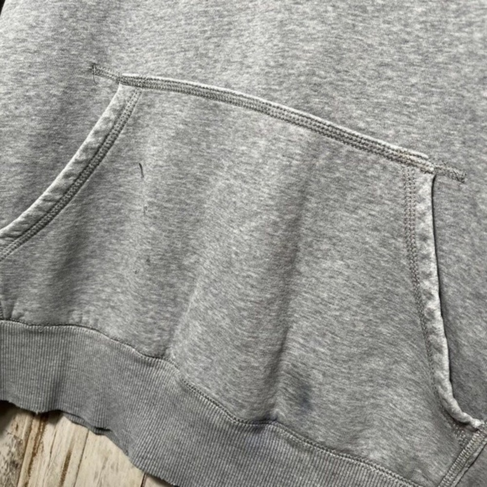 Vintage Y2k Gray Nike Hoodie Sweatshirt Embroidered Swoosh Faded Mens Medium - Picture 3 of 7